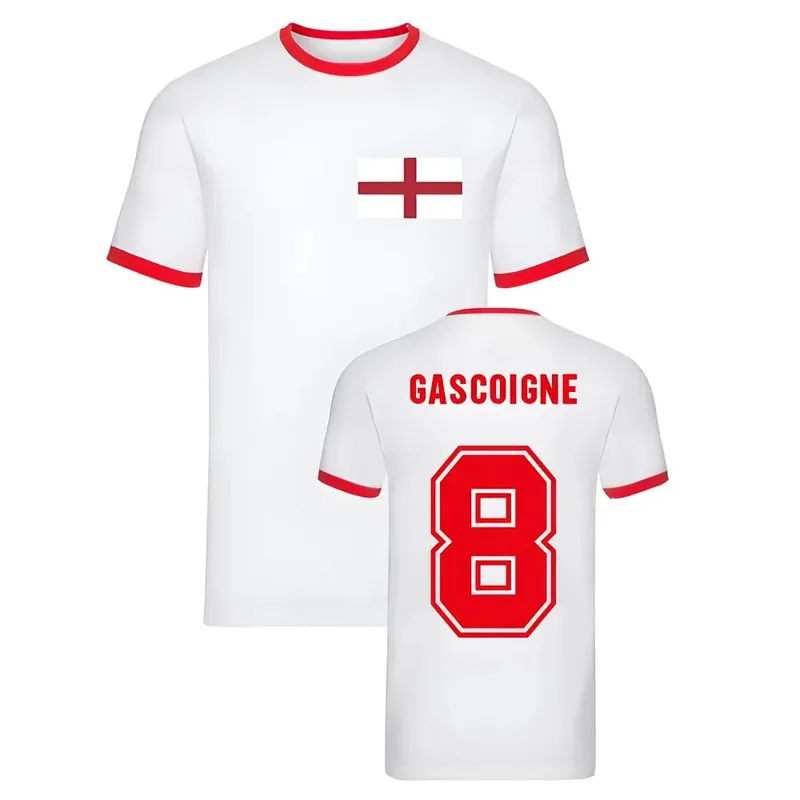 Mens Paul Gascoigne Ringer Tee - England