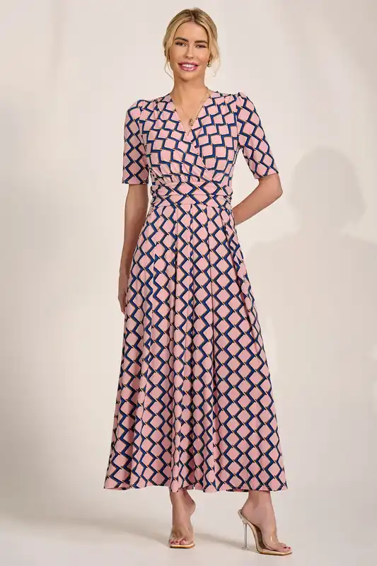 Cross Front Jersey Maxi Dress - Jolie Moi