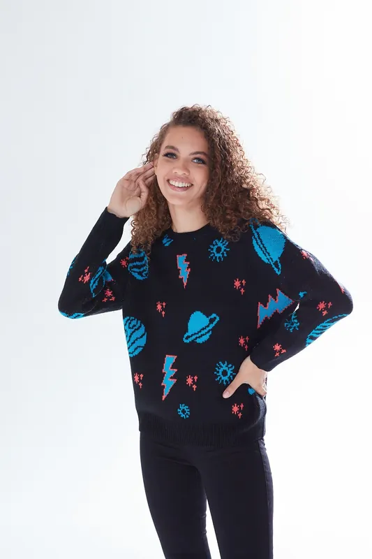 Cosmic Pattern Jumper - Liquorish