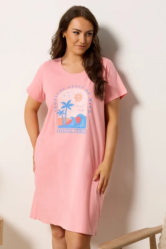 Printed Dipped Back Nightdress - Yours