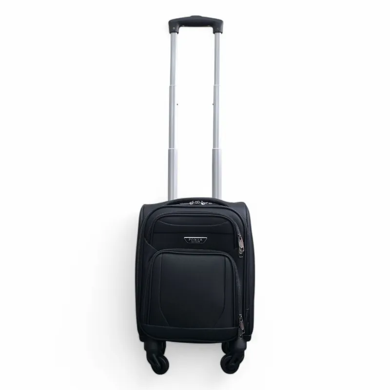 Soft Shell Lightweight Nylon 4 Wheel Underseat Cabin Case Holiday Suitcase - Infinity Leather