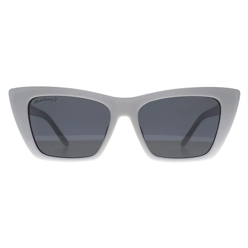 Cat Eye White Smoke Grey Polarized MP64 - montana