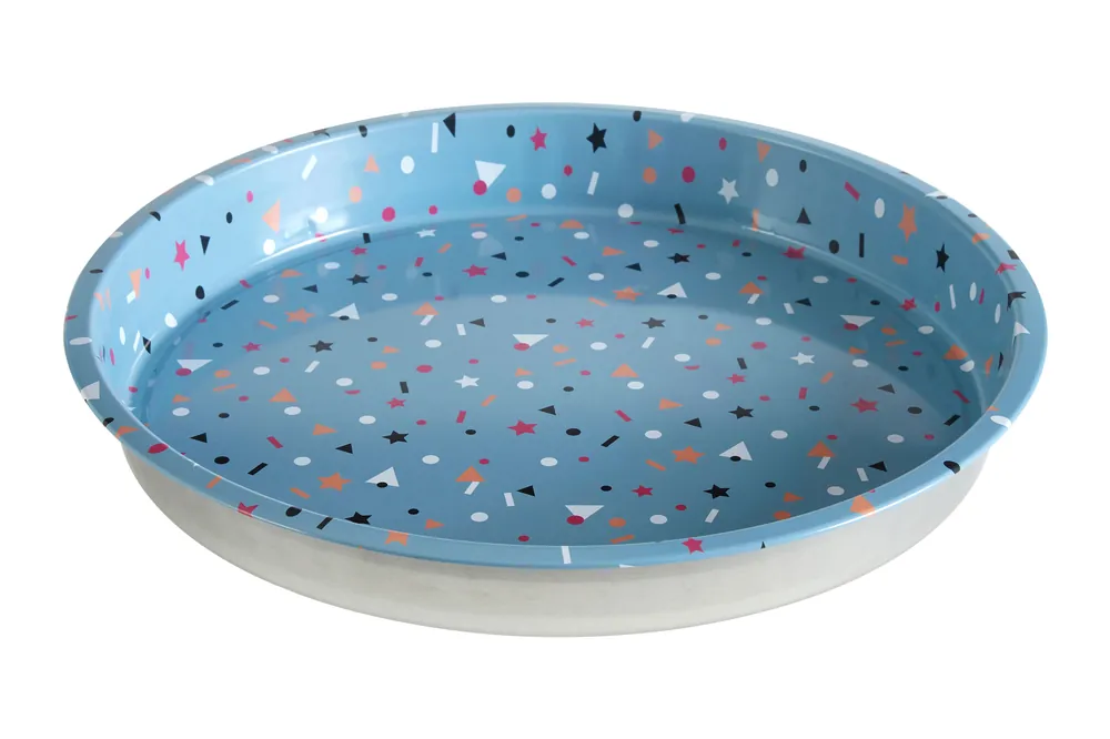 Durable Stellar Serving Tray, Non Slip Edge Large Serving Plate For Kitchen, Versatile Dinner Tray For Lunch - Orsina