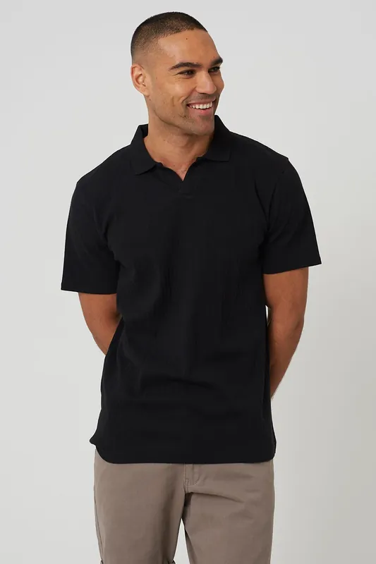 Trophy Neck Polo Shirt - Brave Soul