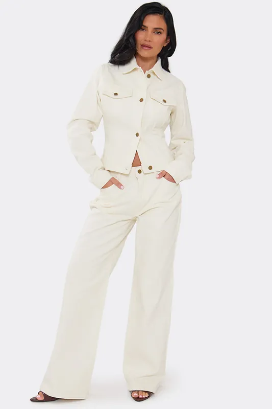 Straight Leg Denim Mid Rise Jeans - EGO