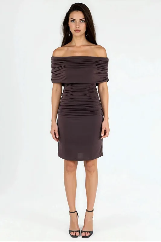 Strapless Bodycon Sandy Mini Dress - Hiccup