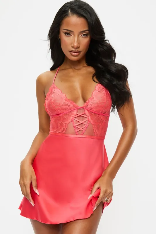 Sweet Surrender Satin Chemise Lingerie - Ann Summers