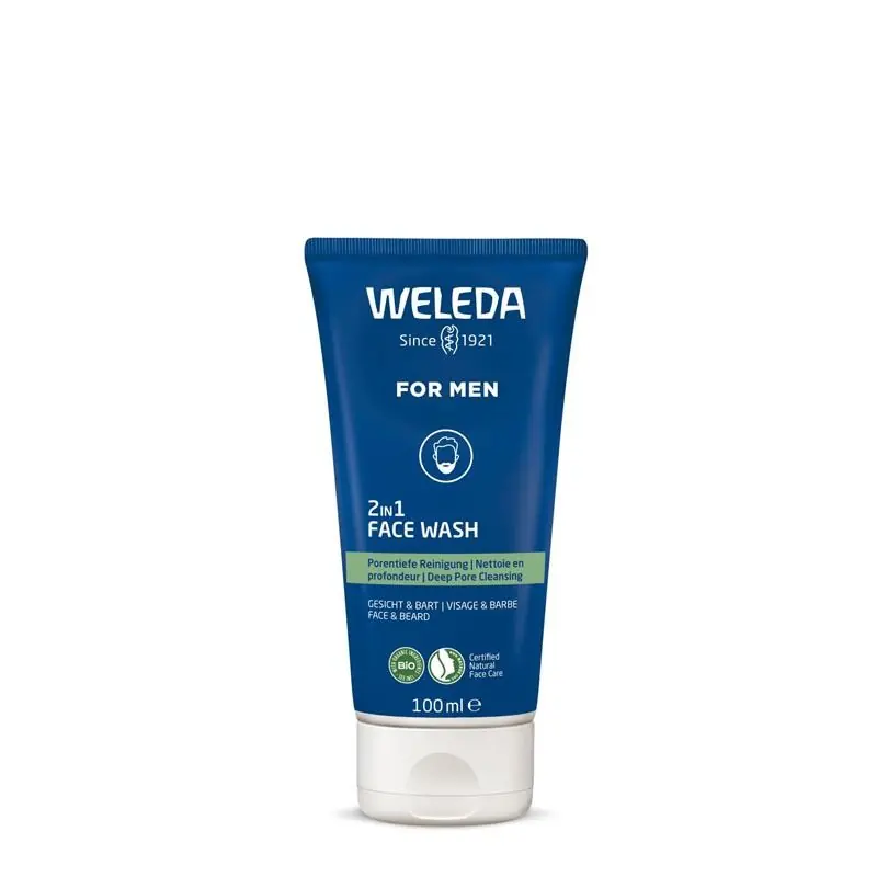 Men's 2in1 Face Wash 100ml - Weleda