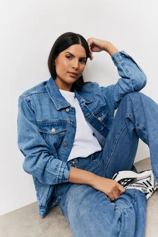 Oversized Denim Jacket - In The Style