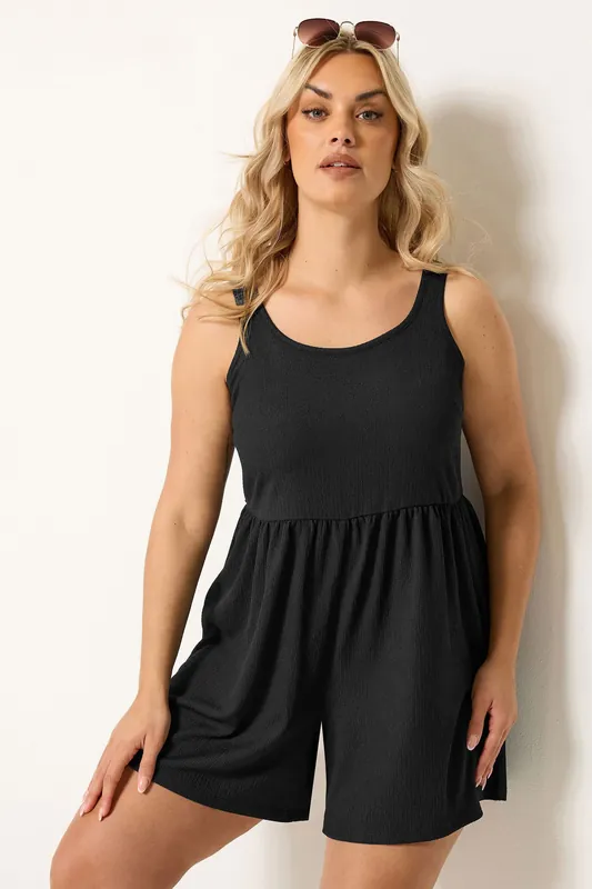 Smock Textured Playsuit - Yours
