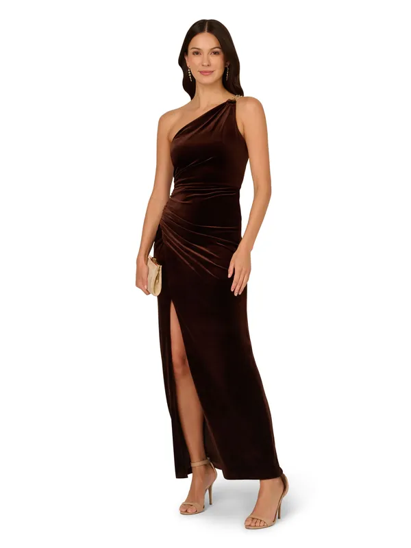 Velvet Column Gown - Adrianna Papell