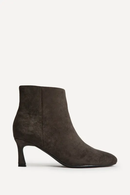 Reserve Grey Stiletto Ankle Boots - Linzi
