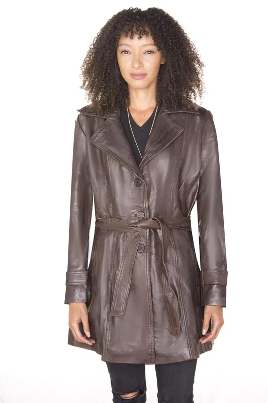 3/4 Length Trench Coat-Ranchi