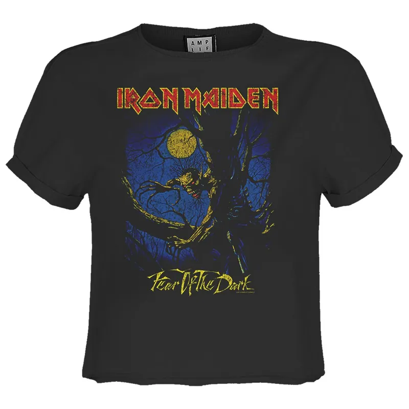 Fear Of The Dark Iron Maiden Crop Top - Amplified