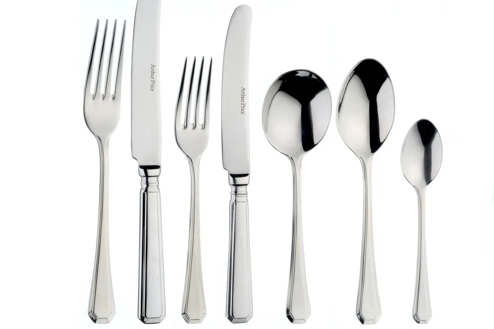 'Grecian' Stainless Steel 7 Piece 1 Person Cutlery Place Setting - Arthur Price