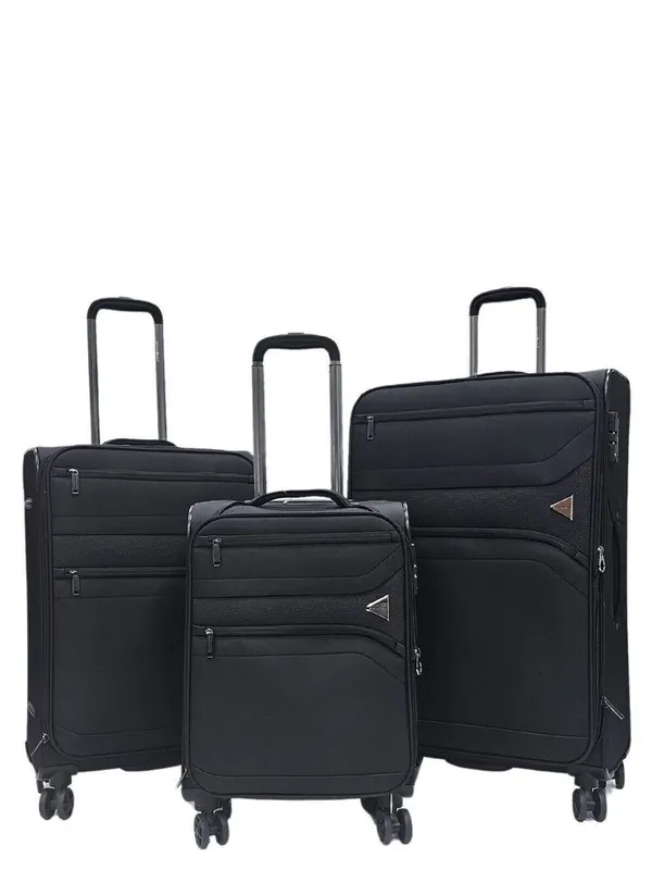 Lightweight 8 Wheel Travel Luggage Suitcases - Infinity Leather
