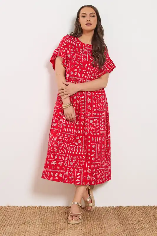 Mixed Shell Midi Dress - Yours