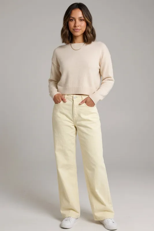 High Waisted Wide Leg Jeans - Femme Luxe