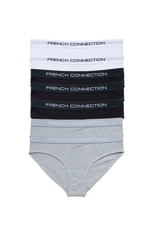 7 Pack Cotton Ladies Briefs - French Connection