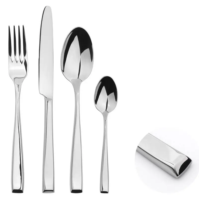 Cutlery Sets Stainless Steel 18/8 Catering Taper 4pc Set - Glim & Glam