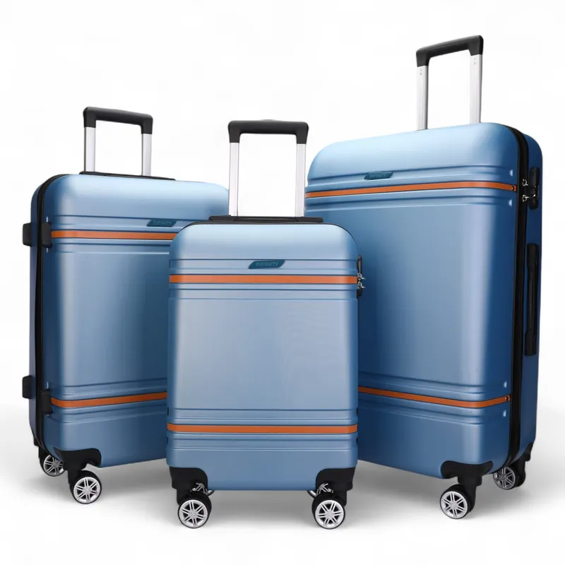 Hardshell Cabin Suitcase Robust ABS Lightweight Luggage Holiday Bag - Infinity Leather