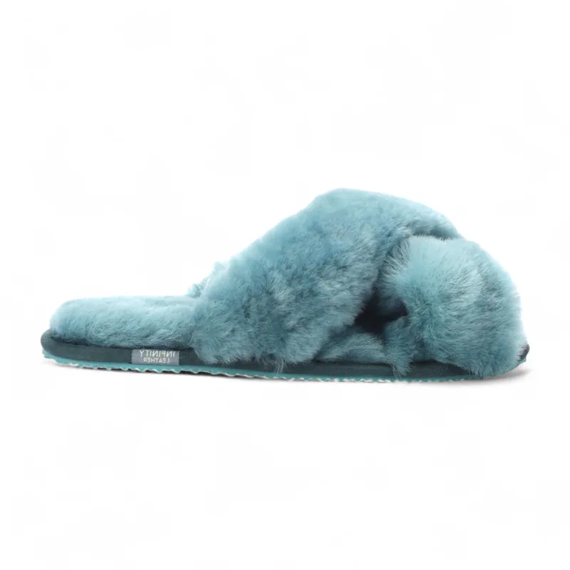 Sheepskin Slippers Warm Winter Fur Crossover - Snowbelle