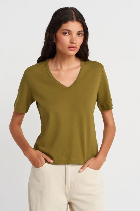 Women's Cotton V-Neck T-Shirt