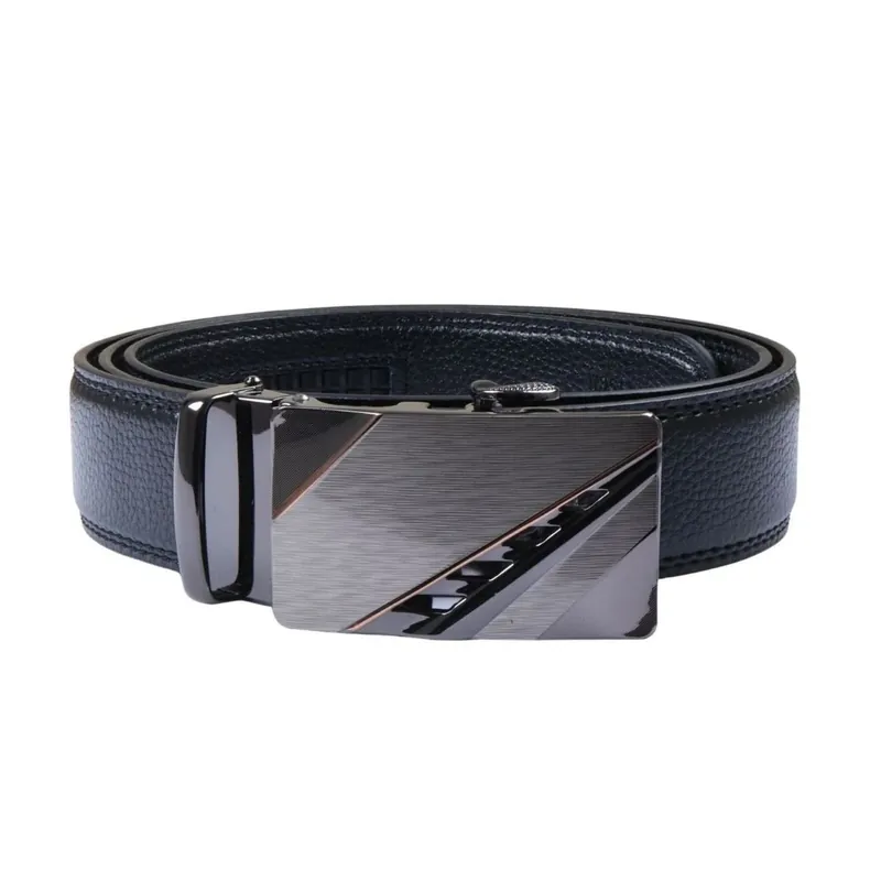Leather Ratchet Belt Automatic Click Buckle Adjustable Trim to Fit - TruClothing