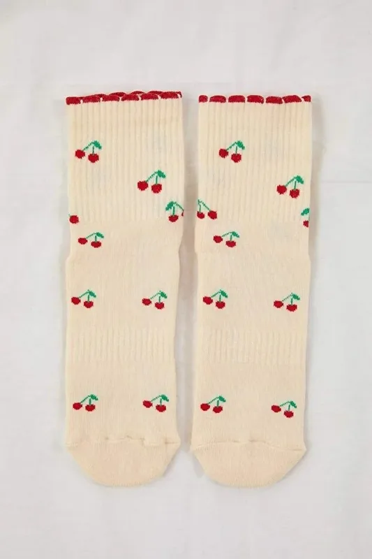 Printed Non Slip Cotton Knit Yoga Socks - WOVCOR