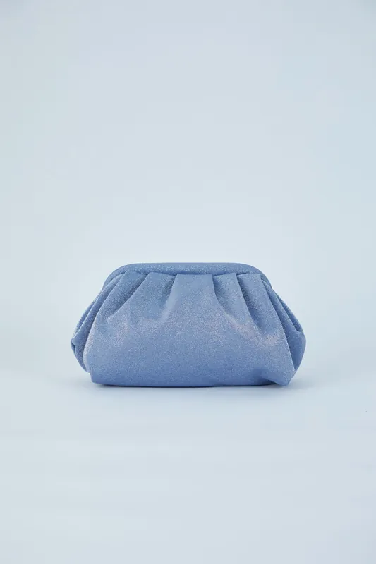 Shimmery Pouch Bag with Detachable Crossbody Strap - Belissh