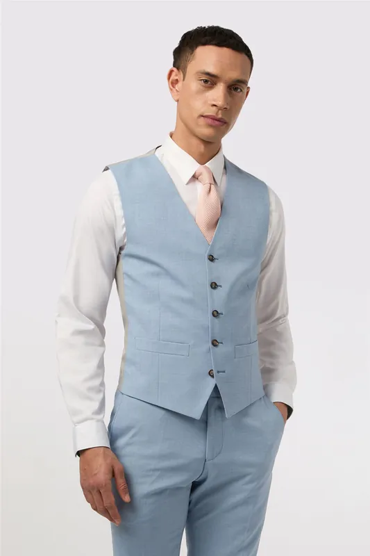 Single Breasted Five Button Slim Fit Suit Waistcoat - Antique Rogue