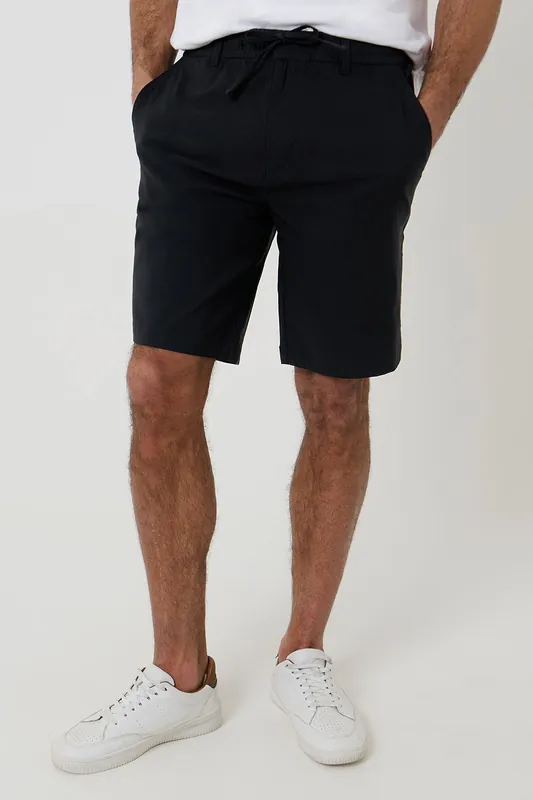 Elasticated Waist Stretch Chino Shorts - Threadbare