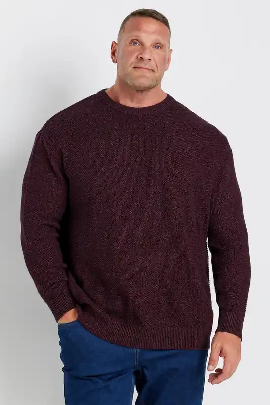 Crew Neck Knitted Jumper - BadRhino