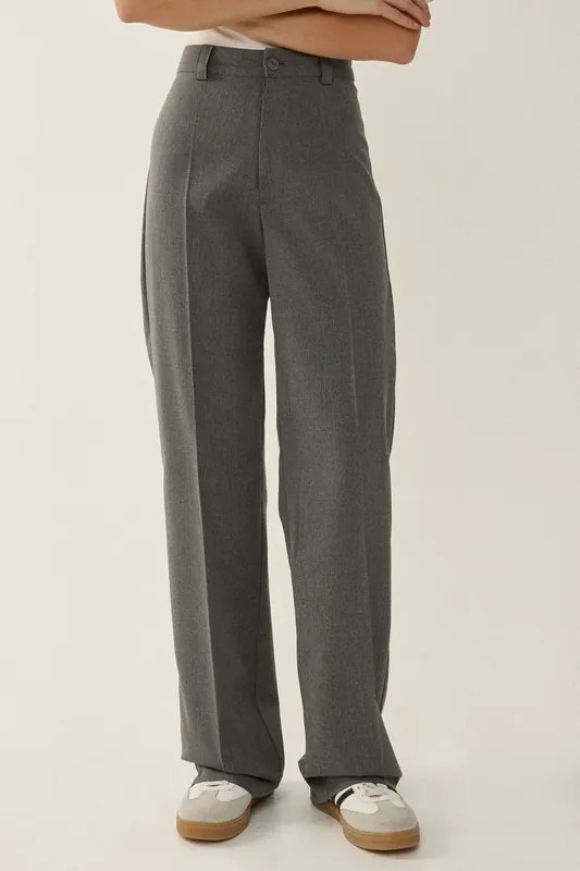 High Waist Straight Leg Pants - Hiccup