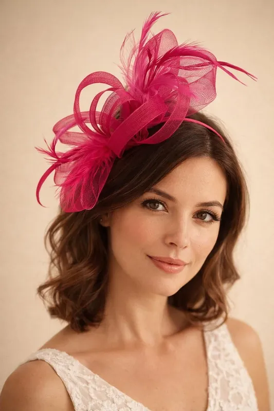 Bow Feather Fascinator - SVNX