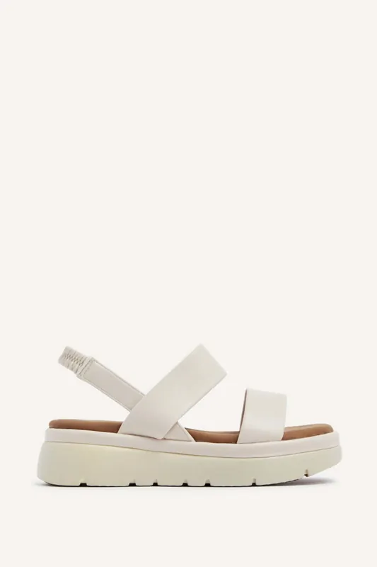 Gia Nude Chunky Flatform Sandals - Linzi