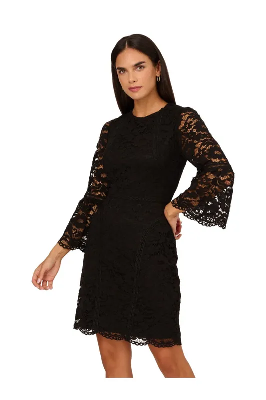 Lace Short Dress - Adrianna Papell