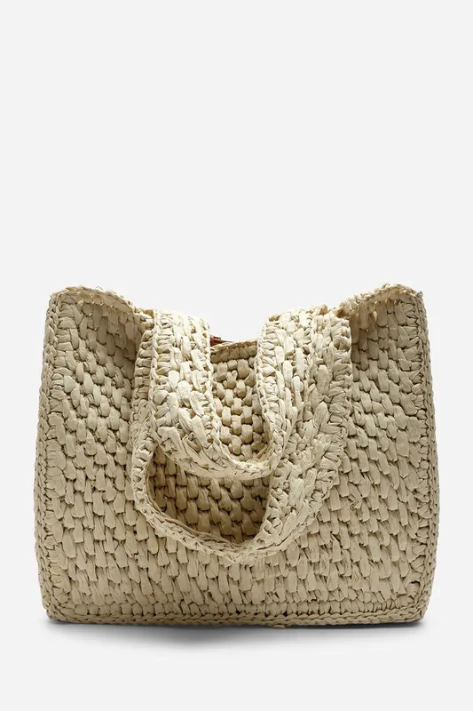 Vivid Raffia Tote Bag - Where's That From