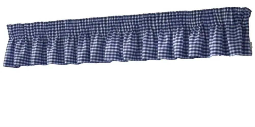 Gingham Blue Checked Pelmet - Alan Symonds