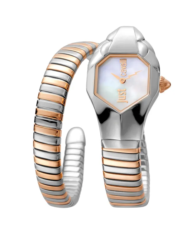 Septagon Fashion Champagne Dial Watch - Just Cavalli