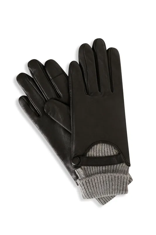 Gift Boxed Knitted Cuff Leather Gloves - Barneys Originals