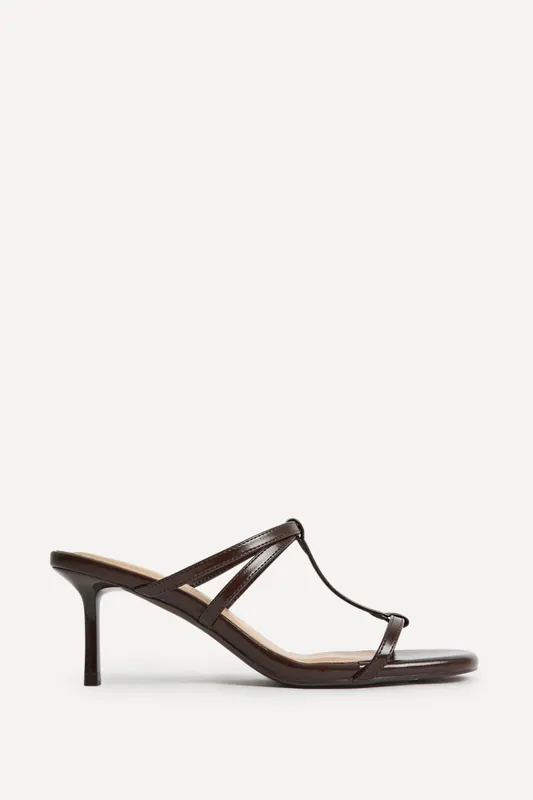 Westside Brown Mule Heels - Linzi
