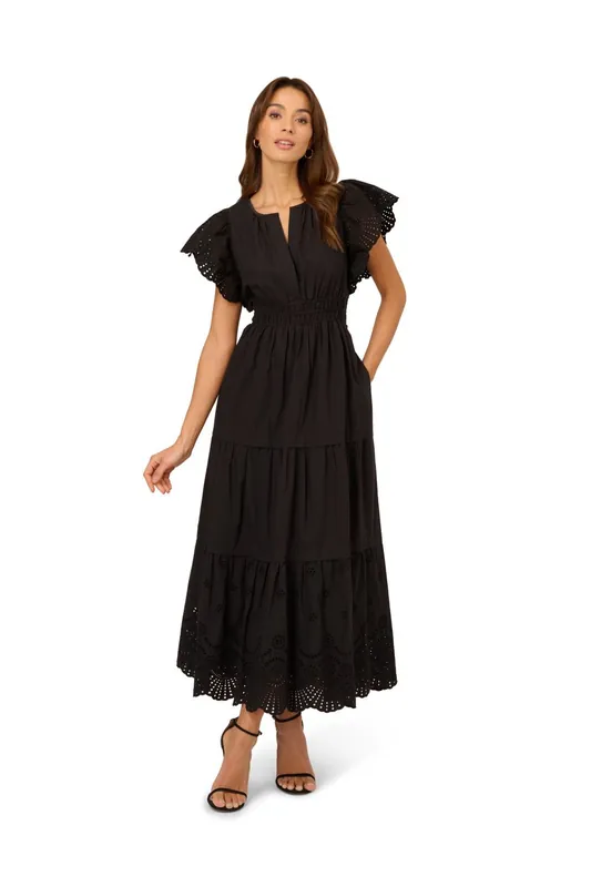 Cotton Eyelet Dress - Adrianna Papell