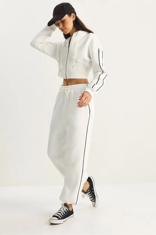 Two-Piece Tracksuit with Binding Detail