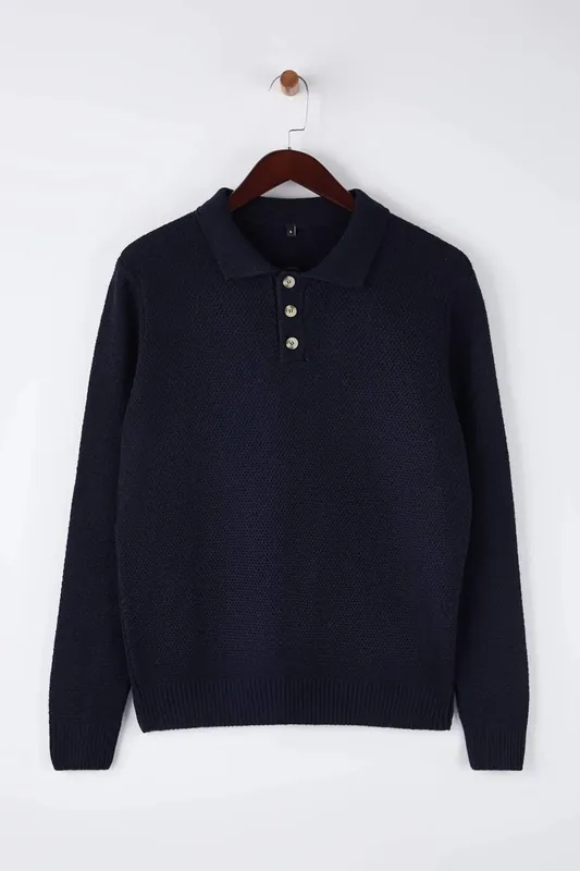 Men’s Knitted Polo Jumper - WOVCOR