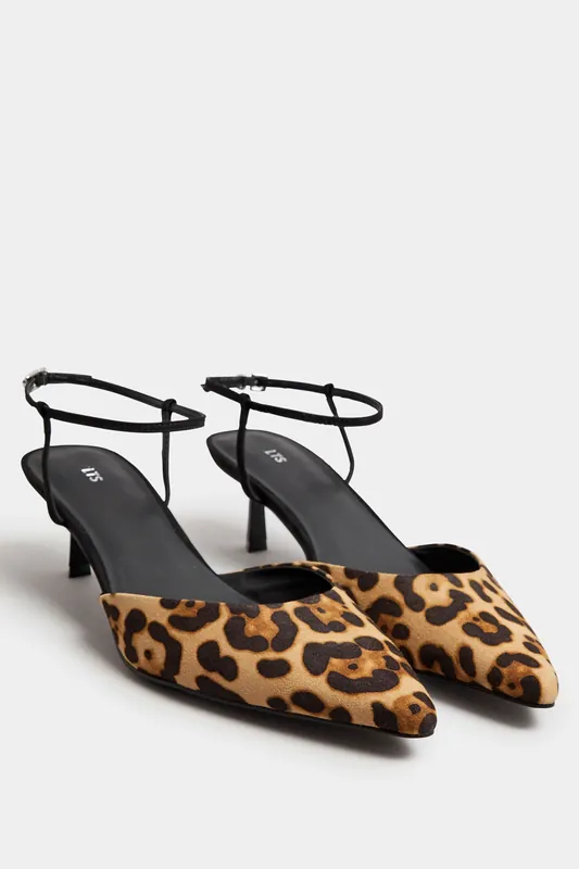 Leopard Print Kitten Heels - Long Tall Sally