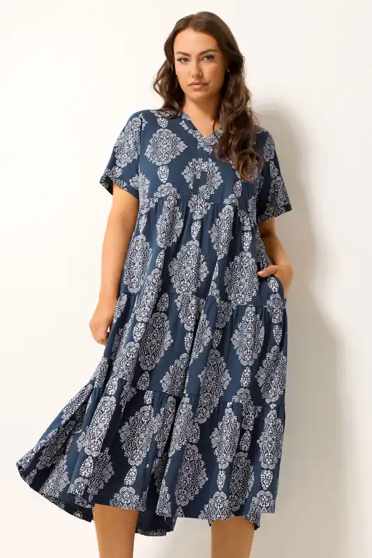 Paisley Tiered Maxi Dress - Yours