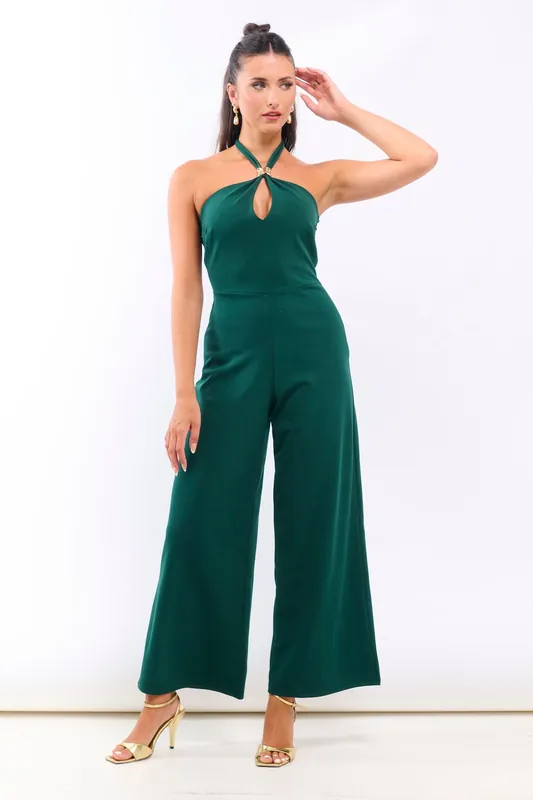Green Hardware Halterneck Jumpsuit - Needs No Label