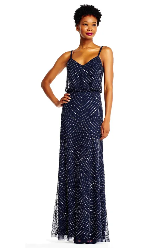 Blouson Beaded Gown - Adrianna Papell