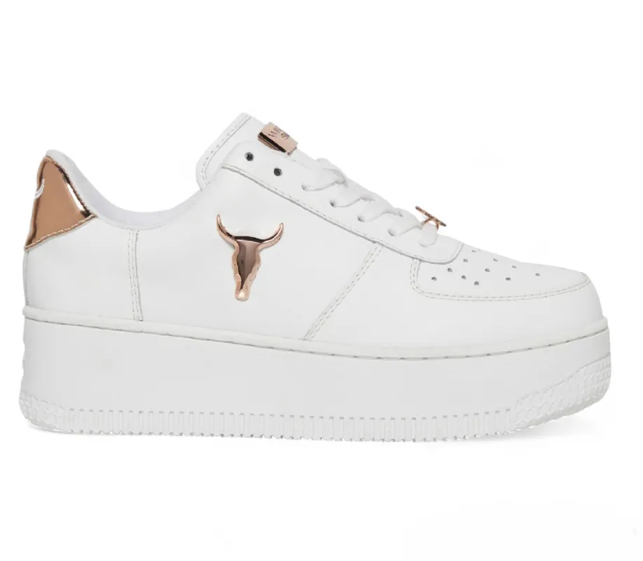 Low Top Lace Up Leather Sneakers - TruClothing